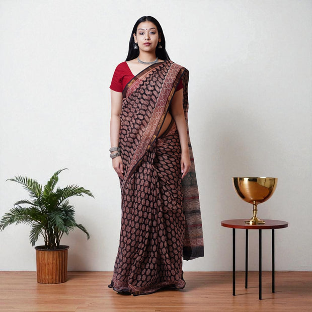 Kasturi Handblock Kota Saree