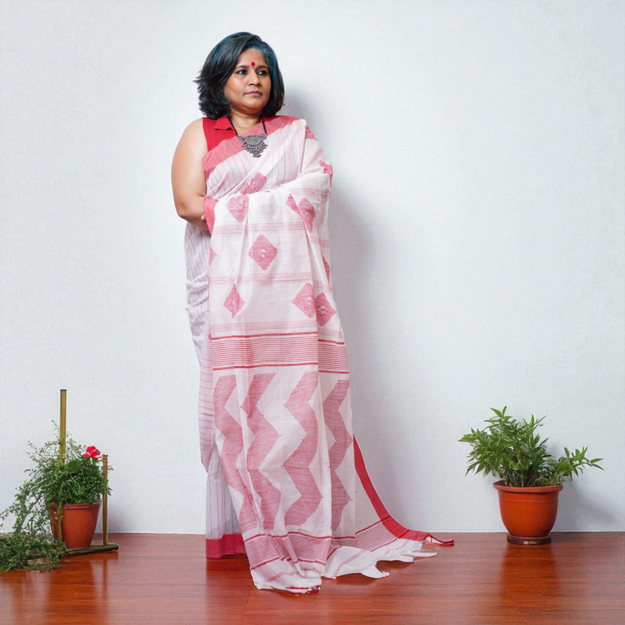 ShvetaRaga Cotton Saree