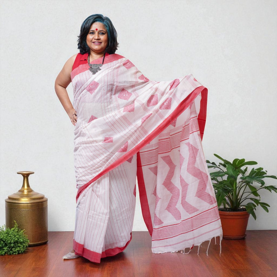 ShvetaRaga Cotton Saree
