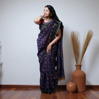 Varnika Handblock Chanderi Cotton Saree