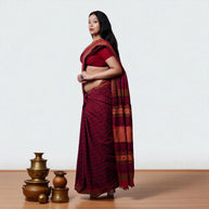 Rosha Handblock Cotton Saree