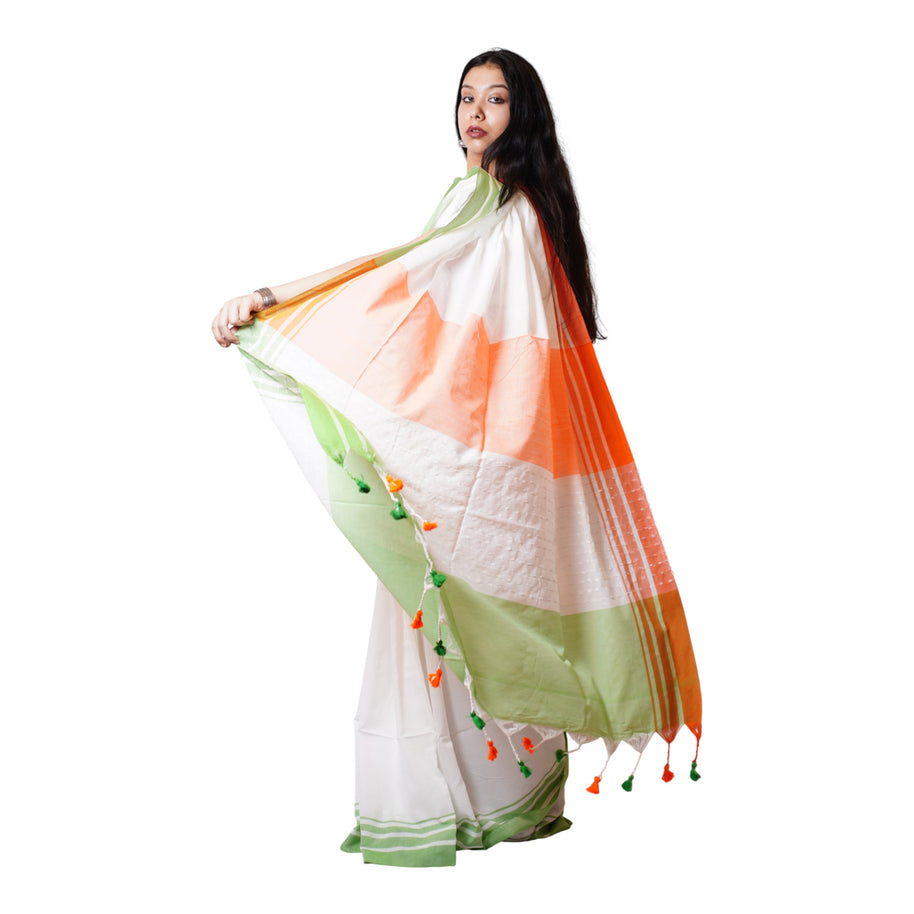 Tiranga Cotton saree