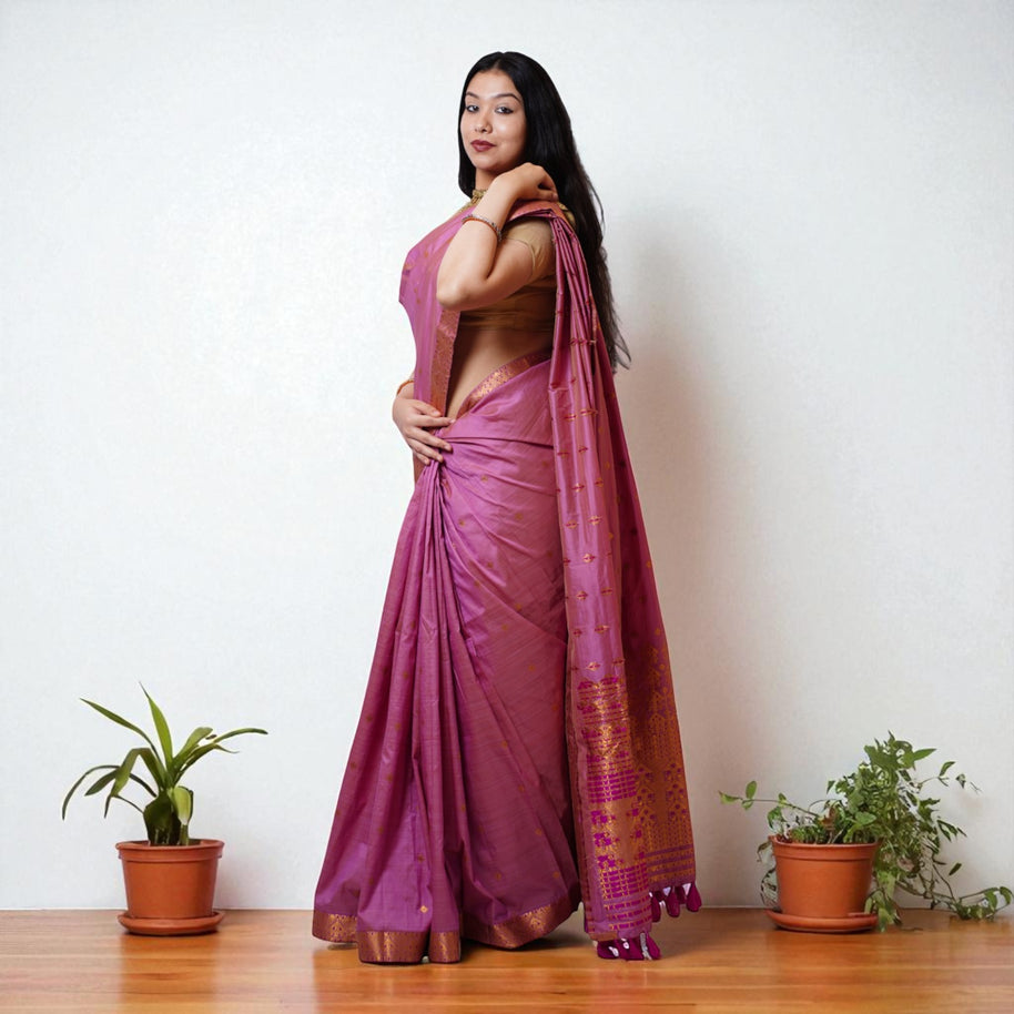 Saanvi Assam Silk Handloom Saree