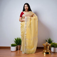 ChandPehar Banarasi Linen Saree