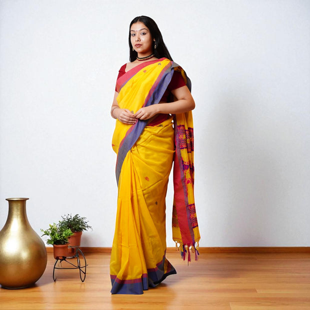 Anaya Jamdani Handloom Cotton Saree