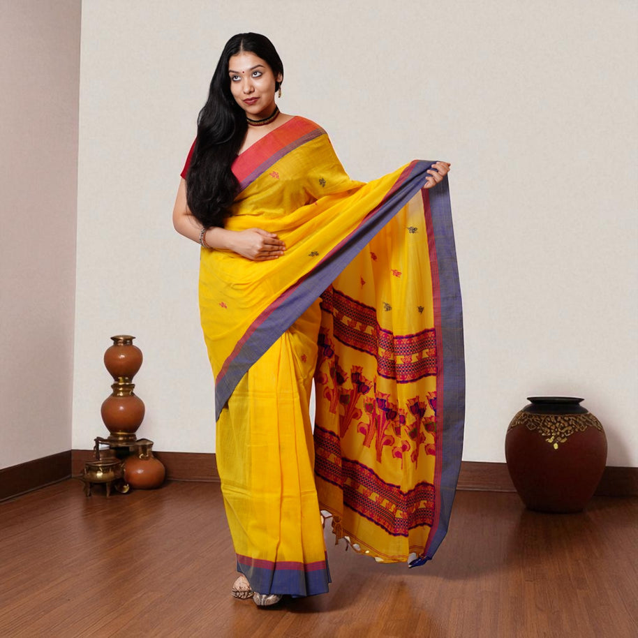 Anaya Jamdani Handloom Cotton Saree