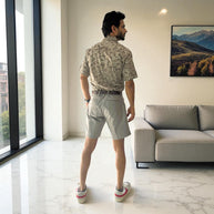 Artsy Hand Block Print Mens Shirt