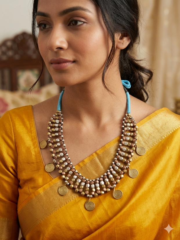 Dhokra Brass & Copper Necklace