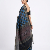 Blue Pasapali Handloom Saree