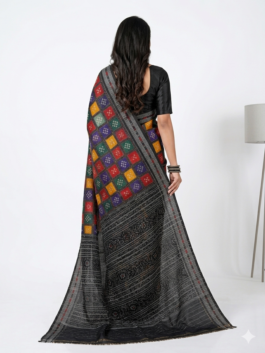 Multi Pasapali Handloom Saree