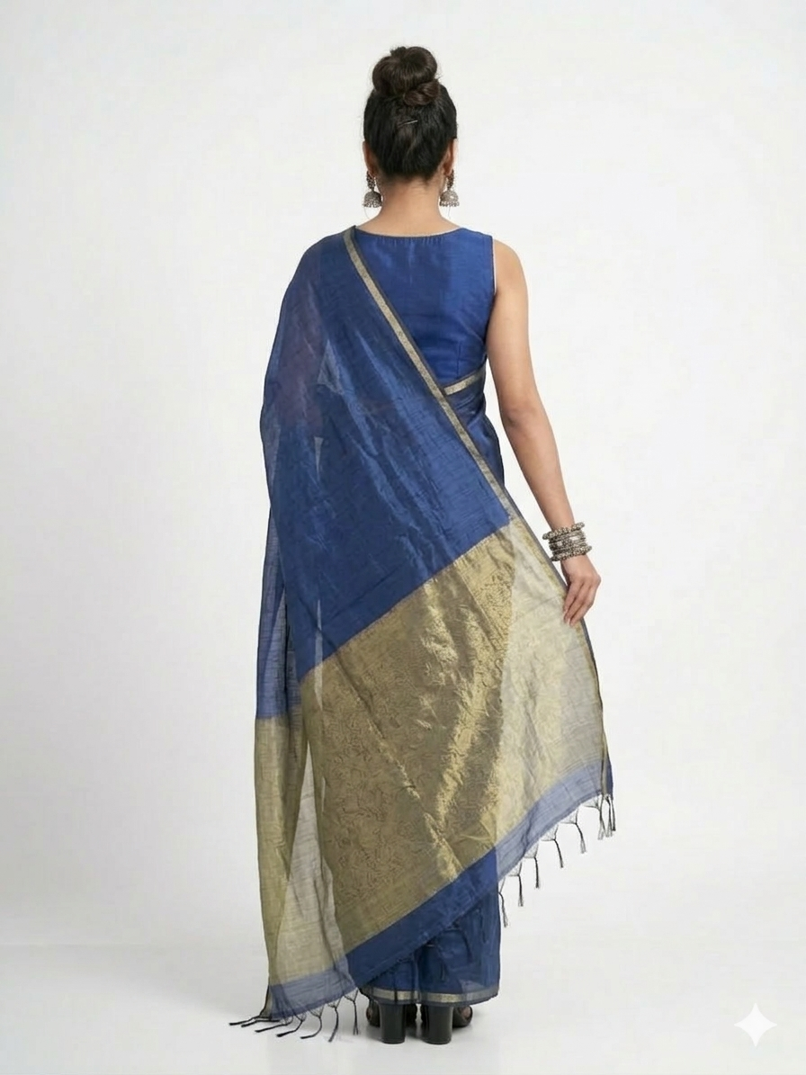 Blue Silk Saree