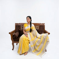 Sunehri Linen Saree