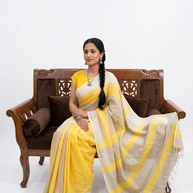 Sunehri Linen Saree
