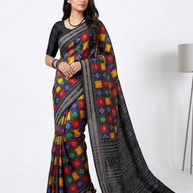 Multi Pasapali Handloom Saree