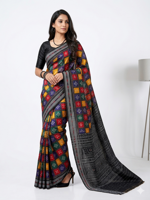 Multi Pasapali Handloom Saree