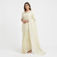 Light Green Kota Doriya Cotton Saree