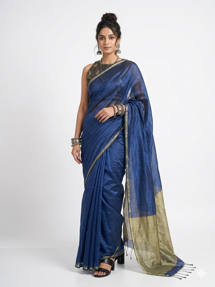 Blue Silk Saree