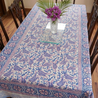 Handblock Print Cotton 6 Seater Rectangular Table Cover