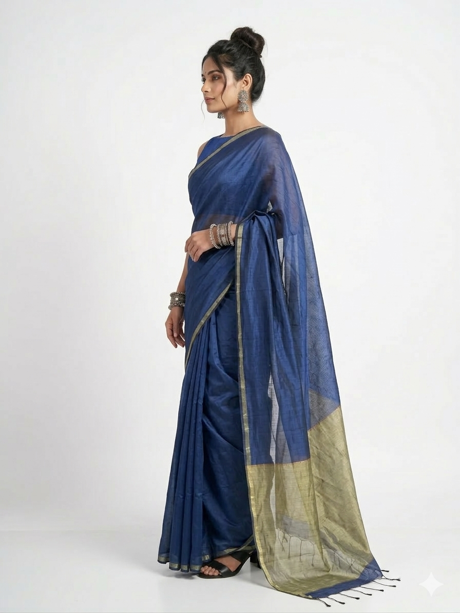 Blue Silk Saree