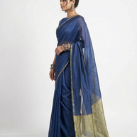 Blue Silk Saree