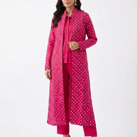 Rajwadi Pink Bandhej Women’s Sherwani
