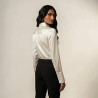 Cream Mashru Silk Shirt