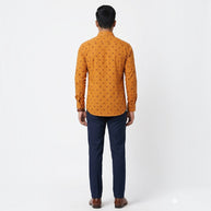 Orange Bandhani Cotton Shirt