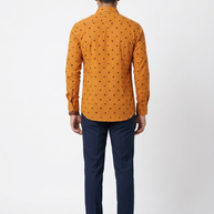 Orange Bandhani Cotton Shirt