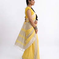 Sunehri Linen Saree