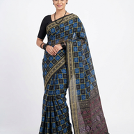 Blue Pasapali Handloom Saree