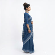 Blue Handloom Bhujodi Saree