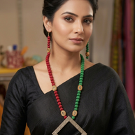 Dhokra Brass Frame Necklace