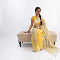 Sunehri Linen Saree