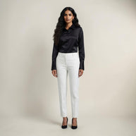 Black Mashru Silk Shirt
