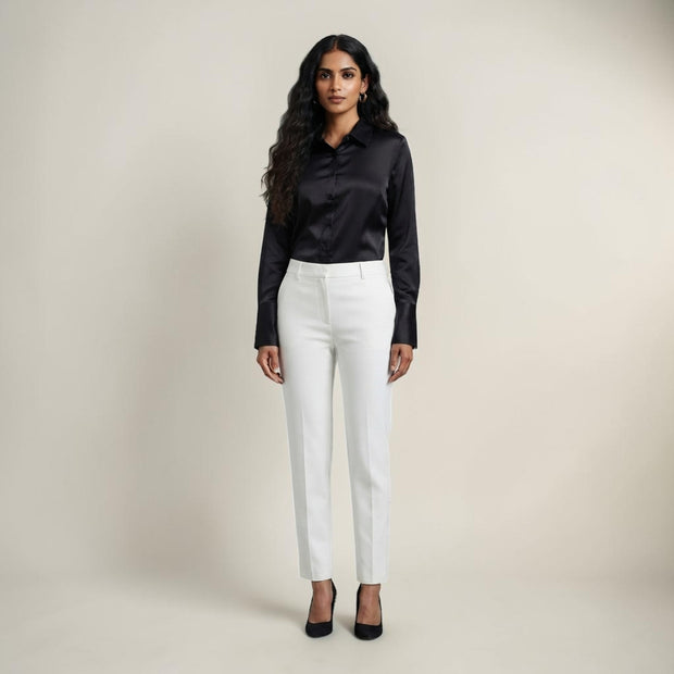 Black Mashru Silk Shirt