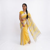 Sunehri Linen Saree
