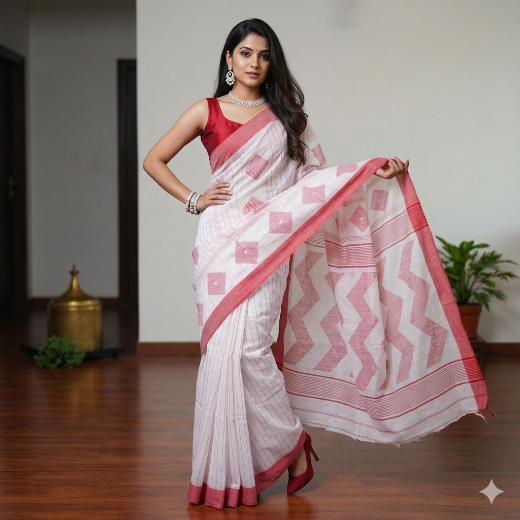 ShvetaRaga Cotton Saree
