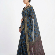 Blue Pasapali Handloom Saree
