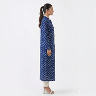 Rajwadi Blue Bandhej Women’s Sherwani