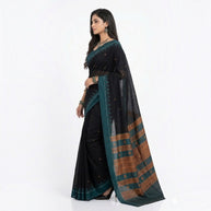 Black Kotpad Cotton Saree