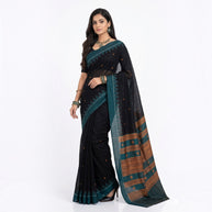 Black Kotpad Cotton Saree