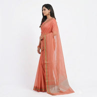 Red Stripe Cotton Saree