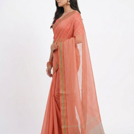 Red Stripe Cotton Saree