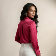 Rani Pink Mashru Silk Shirt