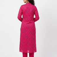 Rajwadi Pink Bandhej Women’s Sherwani