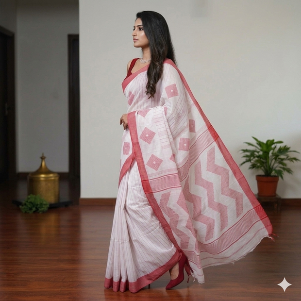 ShvetaRaga Cotton Saree