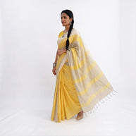 Sunehri Linen Saree
