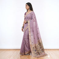 Purple Paithani Munga Cotton Saree