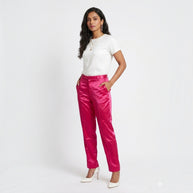 Rani Pink Straight Mashru Pant