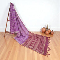Neelika Handblock Cotton Chanderi Saree